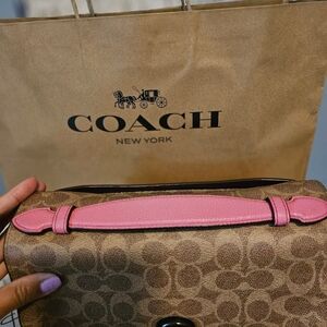 Coach Brown and Pink Women's Bag